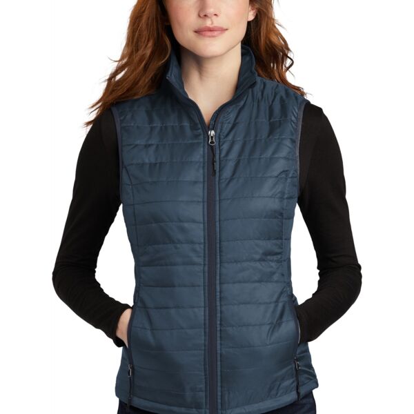 Ladies Packable Puffy Vest Thumbnail