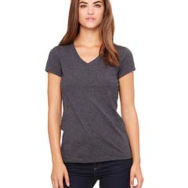 Bella Canvas Ladies' Jersey Short-Sleeve V-Neck T-Shirt Thumbnail