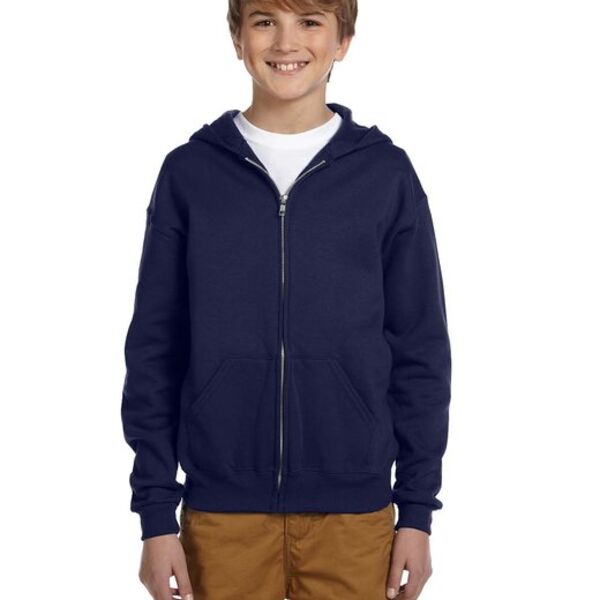 Jerzees Youth 8 oz. NuBlend® Fleece Full-Zip Hood Thumbnail