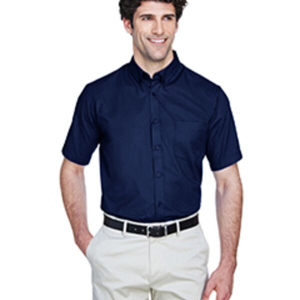 Core 365 Men's Optimum Short-Sleeve Twill Shirt Thumbnail