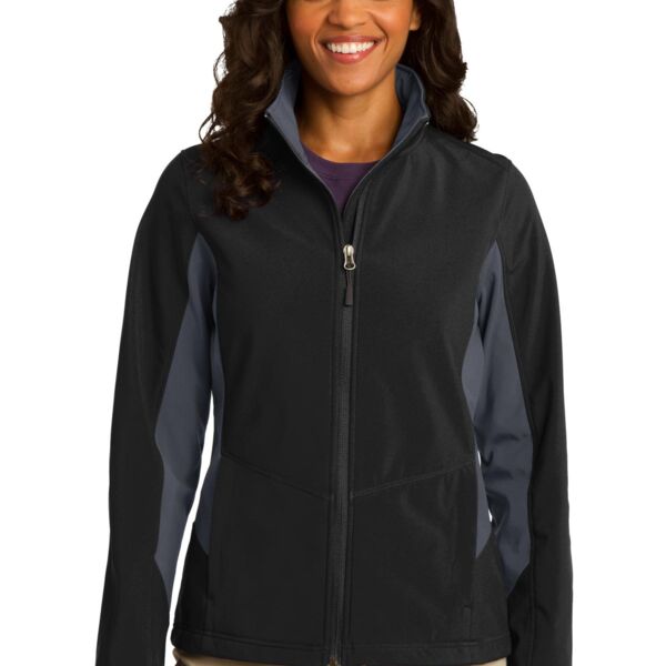 port Authority Ladies Core Colorblock Soft Shell Jacket Thumbnail