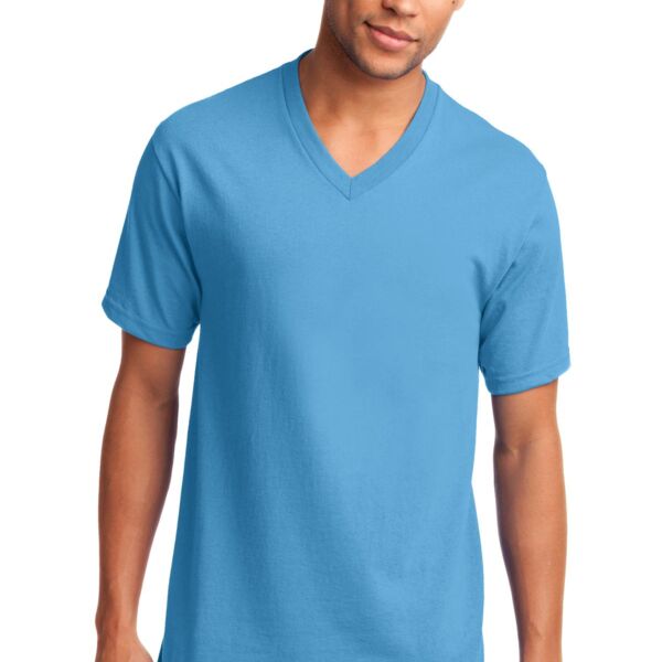 Port And Company Core Cotton V Neck Tee Thumbnail